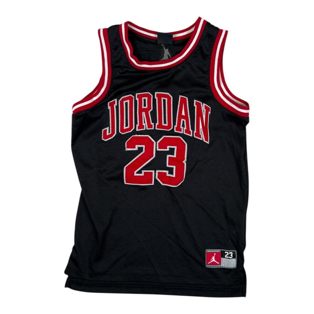 Jordan Basketball Jersey Boys 10-12 Black 23 Tank Mesh Michael Jordan Graphic